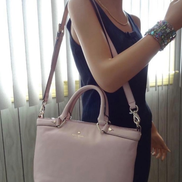 KATE SPADE Hamilton Handbag Crossbody Cipria Pink Leather NWT MSRP $328 - Picture 2 of 6